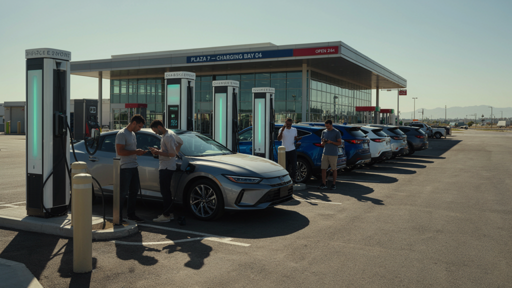How to Avoid Delays at Busy EV Charging Stations 1 Busy EV Charging Stations